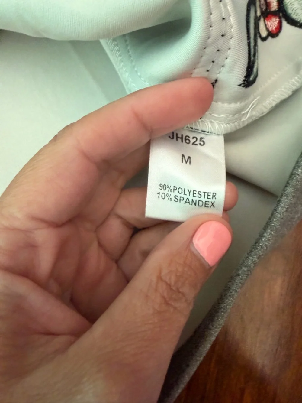 THML Gray Mini Skirt with Colorful Floral & Bird Embroidery Panel - Picture 4 of 4